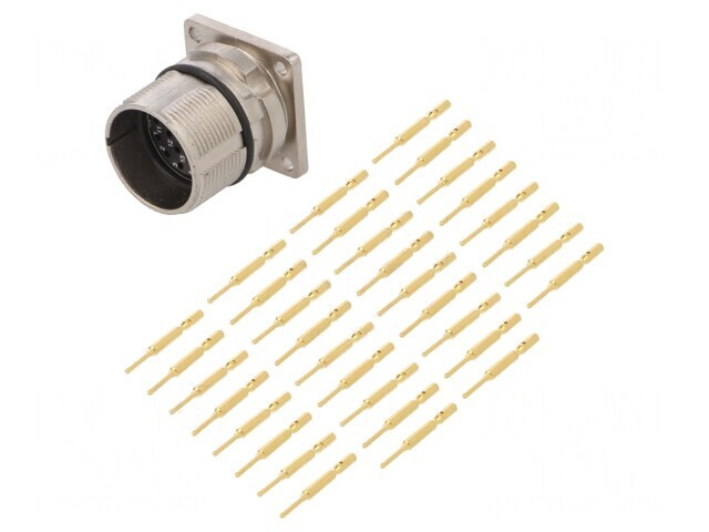 Conector M23 Soclu 17-PIN Crimpat IP67 Aurit