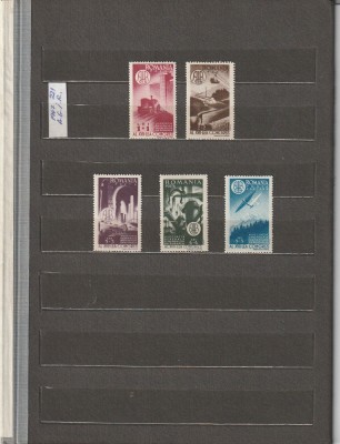 ROMANIA 1947 LP 221 A.G.I.R. SERIE MNH NESTAMPILATA foto