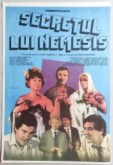 Secretul lui Nemesis - afis film romanesc, Romaniafilm 1987, cinema Epoca de Aur