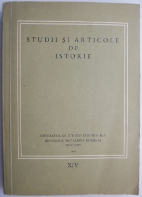 Studii si articole de istorie XIV foto