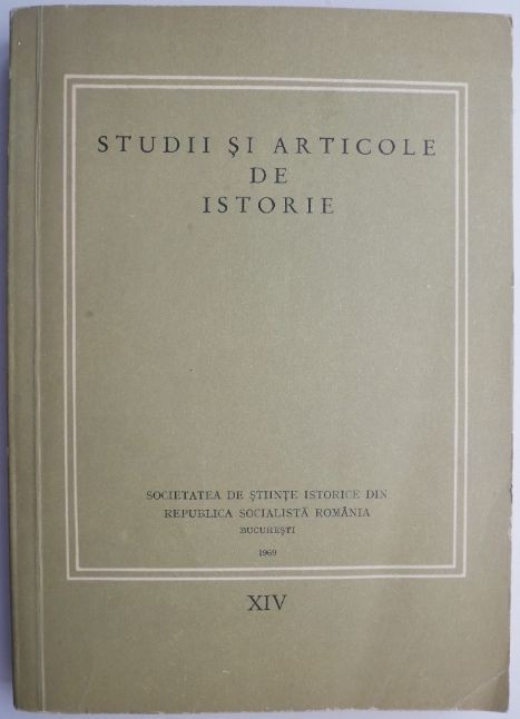 Studii si articole de istorie XIV