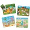 Puzzle 4 in 1, Smile Games, Animale (8, 12, 16, 24 piese)