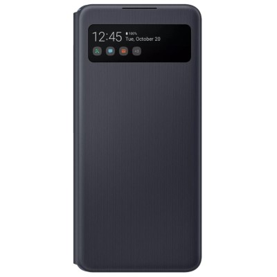 Husa Samsung Galaxy A42 5G, S View, Neagra EF-EA426PBEGEE foto