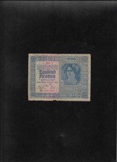 Rar! Austria Austro Ungaria 1000 1.000 kronen coroane 1922 seria040308