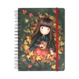 Agenda cu spira mare Gorjuss - Autumn Leaves, Jad