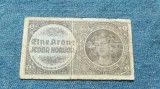 1 Krone 1940 Protectorat Bohemia si Moravia / Koruna H024