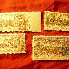 Serie Cehoslovacia 1961 - Expozitie Filatelica Praga 1962 , 4 valori
