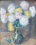 Marius Bunescu (1881-1971) - Vas cu crizanteme