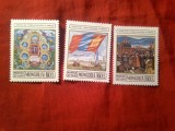 Serie Mongolia 1974 - 50 Ani Statul Mongol , 3 valori
