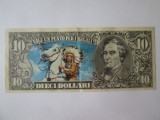 Italia 10 Dollari colectie Edis Torino 1972 bancnota fantezie