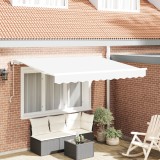 VidaXL Cortina Retractabilă Alb 350x200 cm 350 x 200 cm 3.5 x 2 m