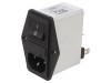 Conector alimentare AC soclu tată 2A 250VAC C14
