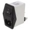 Conector alimentare AC soclu tată 2A 250VAC C14