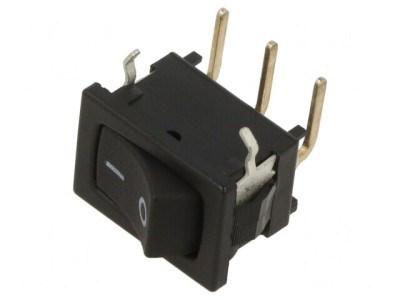 Comutator Basculant ON-ON 5A/250VAC Negru foto