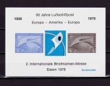✅(V 8) Germania &#039;78,carton filatelic Expo.Fila Essen,Graf Zeppelin 1928,MNH