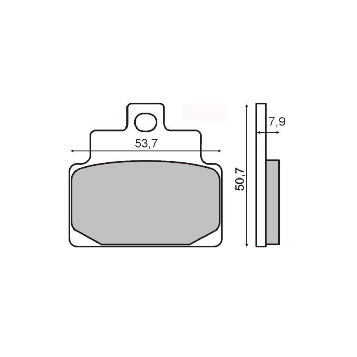 MBS Placute frana Scarabeo 100 00-09 /Leonardo 125-150 96-04 MCB709, Cod Produs: 225100460RM
