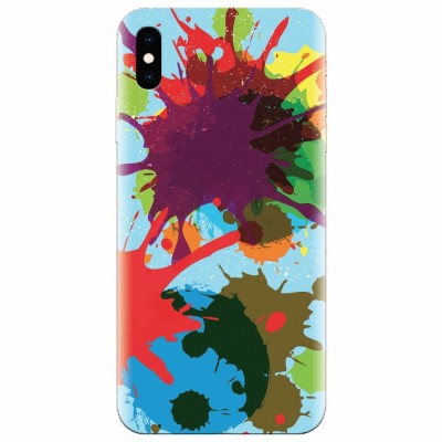 Husa silicon pentru Apple Iphone XS, Holi Splash foto