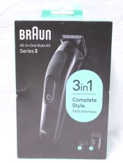Aparat de tuns electric cu acumulator BRAUN SK2400 All In One 3 in 1 Series 3