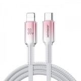 Cablu Date si Incarcare USB-C - Lightning Joyroom S-A42, 30W, 1.2m, Alb