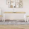 VidaXL Masă de sufragerie &quot;Corona&quot;, alb 180x90x75 cm lemn masiv de pin 4005722