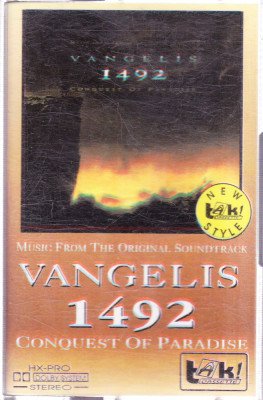 AMS# - CASETA AUDIO VANGELIS 1942 - CONQUEST OF PARADISE foto