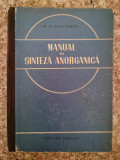 Manual De Sinteza Anorganica - N.g. Kliucinikov ,553312, Tehnica