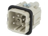 Conector HDC cu Inserturi de Contact Tată 5x4 PE 10A