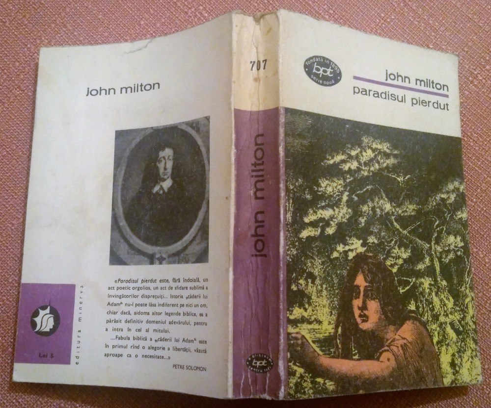 Paradisul pierdut. Colectia B.P.T. nr. 707 - John Milton | arhiva Okazii.ro