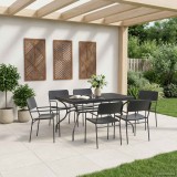 vidaXL Masă de dining extensibilă din plasă Antracit 212 x 90 x 76 cm 42033195