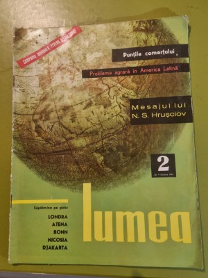 revista lumea 9 ianuarie 1964-mesajul lui hrusciuov foto