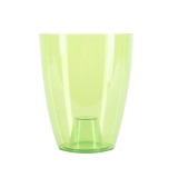 Ghiveci din plastic Miltonia crystal, pentru orhidee, verde, D 13.3 cm