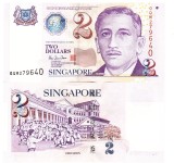 Singapore 2 Dolari 2005 P-45a UNC