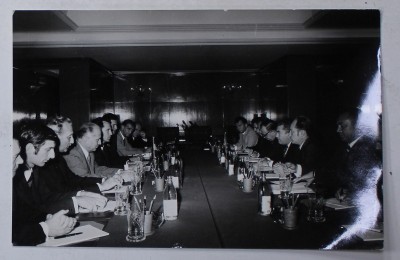 CONVORBIRI LA NIVEL DE MINISTRII ROMANO - SLOVENE , BUCURESTI , FOTOGRAFIE DE PRESA , SEPT. 1973 foto