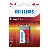 Baterie Power Alkaline 9V Blister 1 Buc Philips, Oem