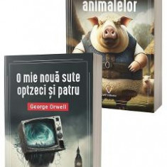 Pachet 2 carti: Ferma animalelor + O mie noua sute optzeci si patru - George Orwell