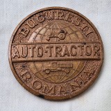 AUTO-TRACTOR Bucuresti Romania medalie anii 1970 - RARA