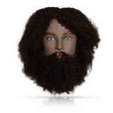 Cumpara ieftin Cap de manechin +barba EXALTO - SCOTT - par afro 100% natural