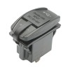 Incarcator USB Auto 12V/24V DC cu 2 Porturi USB 5V/3.1A, Montaj in Panou, Negru - Compatibil Autoturisme, Utilitare, Camioane