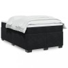 VidaXL Pat box spring cu saltea, negru, 120x200 cm, catifea 3285277