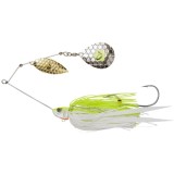 Spinnerbait SAVAGE GEAR Da Bush, Sinking, Yellow White Silver, 14cm, 21g, 1buc/pac
