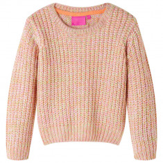 Pulover pentru copii tricotat, roz deschis, 140 GartenMobel Dekor