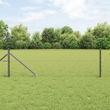 VidaXL Gard Hexagonal Gri 0.6x100 m Oțel