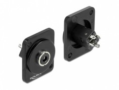 Modul de lipit D-type jack 3.5mm stereo 3 pini mama, Delock 86789