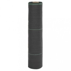 vidaXL Membrană antiburuieni, negru, 0,5x100 m, PP