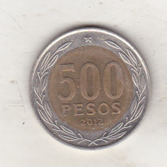 bnk mnd Chile 500 pesos 2012 bimetal