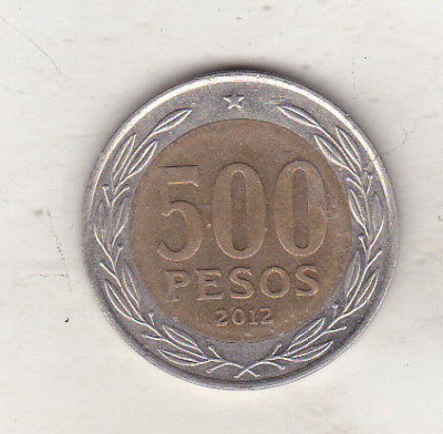 bnk mnd Chile 500 pesos 2012 bimetal foto