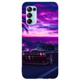 Husa compatibila cu Oppo A12 4G model Neon Muscle Car, Silicon, TPU, Viceversa, Transparent, Carcasa