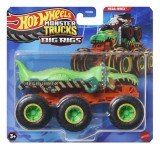 HOT WHEELS MONSTER TRUCK BIG RIGS MASINUTA METALICA CU 6 ROTI MEGA-WREX SCARA 1 LA 64 SuperHeroes ToysZone