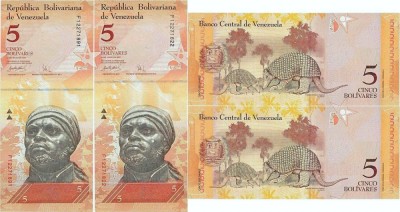 2 x 2007 ( 24 V ) , 5 bol&amp;iacute;vares ( P-89b ) - Venezuela - stare UNC foto