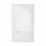 Perete lateral cort hala 2x2.8m alb cu geam transparent LP64